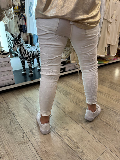 Pantalon Mickey beige