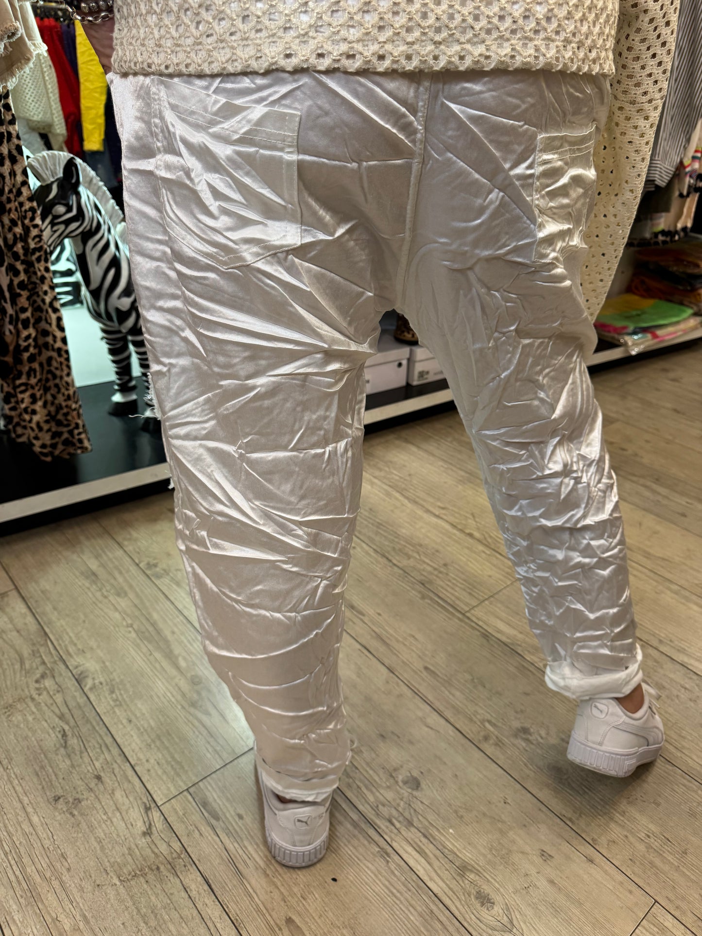 Pantalon blanc gde taille