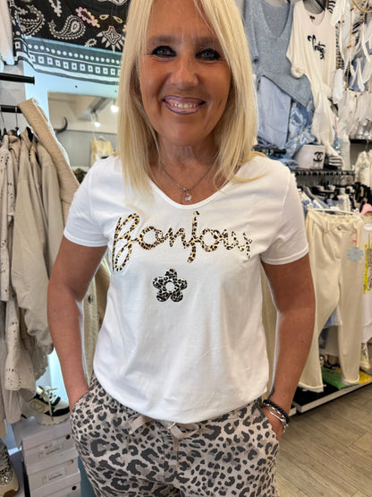 T shirt bonjour