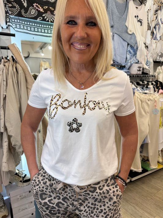 T shirt bonjour