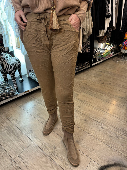 Pantalon magique gde taille camel