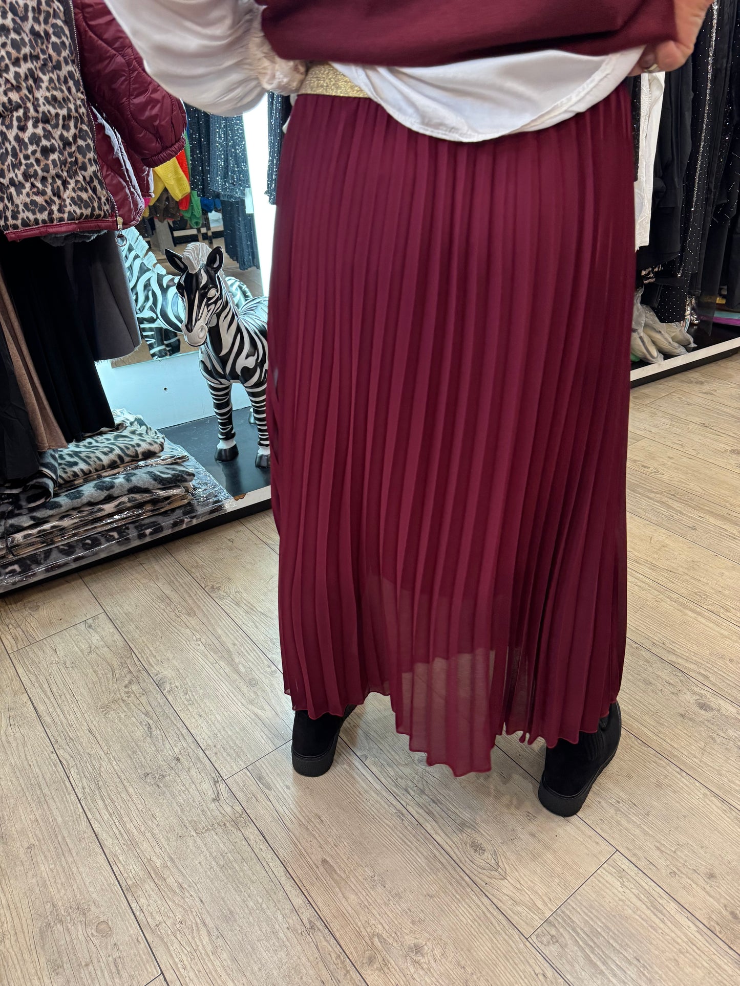 Jupe gde taille bordeaux