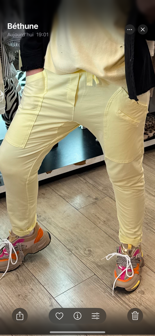 Pantalon jogging jaune